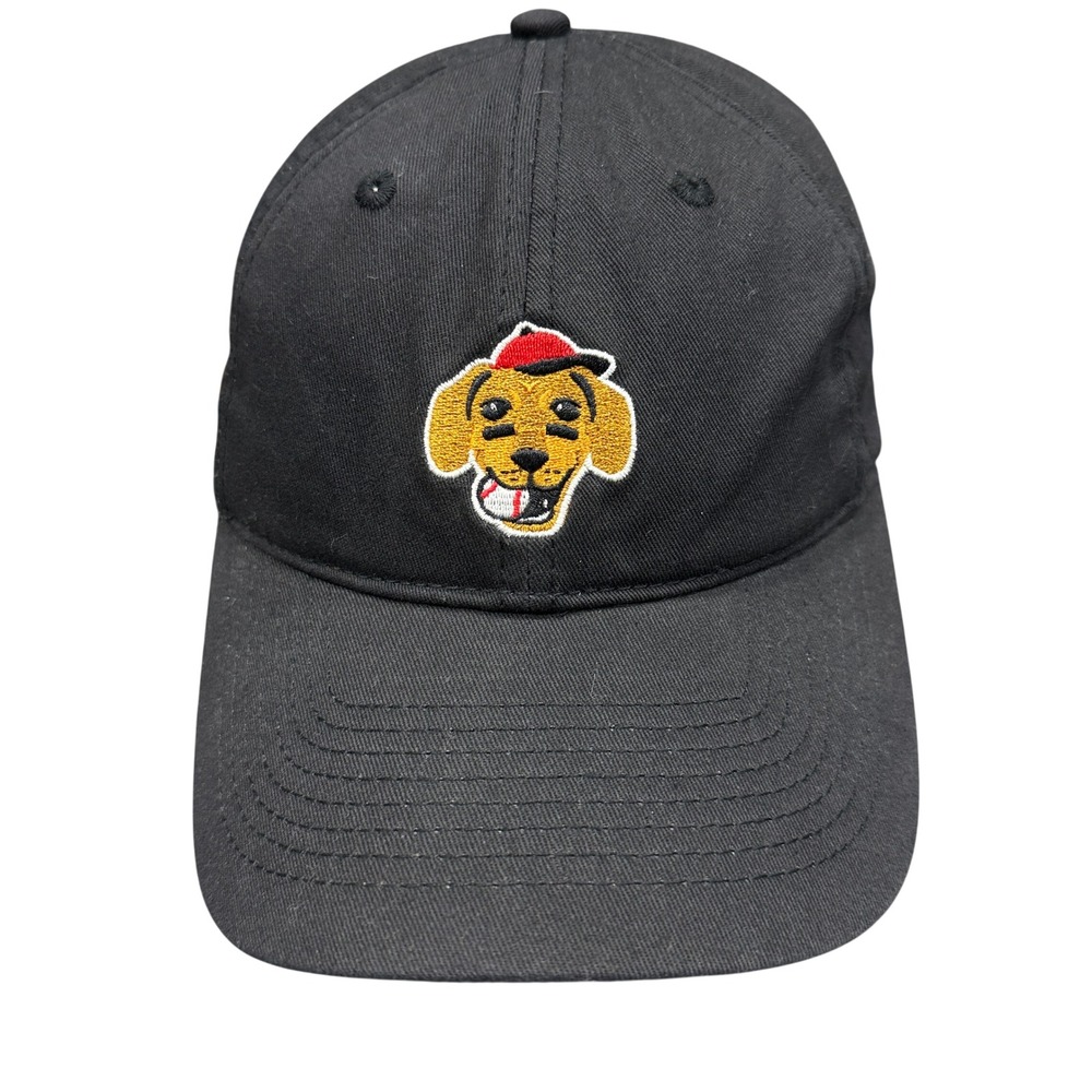 Baseballism Bow Wow Hat Unisex OS Black Good Dog Puppy Leather Strapback Cap